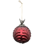 Ornament Vitreous, rot, Glas, 12,5x15,5x12,5 cm