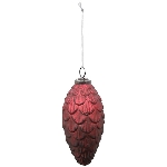 Ornament Vitreous, rot, Glas, 7x15x7 cm