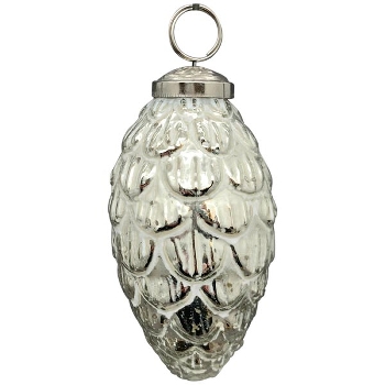 Ornament Vitreous, weiß, Glas, 5,5x10,5x5,5 cm