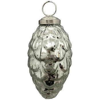 Ornament Vitreous, silber, Glas, 5,5x5,5x10,5 cm