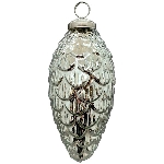 Ornament Vitreous, silber, Glas, 7x7x15 cm