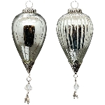 Ornament Vitreous, silber, Glas, 8,5x8,5x16 cm