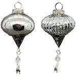 Ornament Vitreous, silber, Glas, 8x8x10 cm