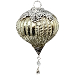 Ornament Vitreous, silber, Glas, 13x13x15,5 cm