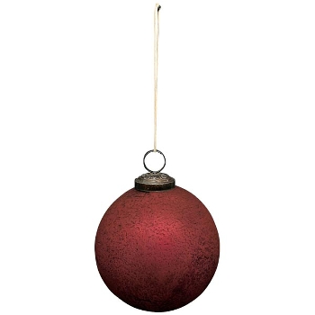 Ornament Vitreous, rot, Glas, 10x10x10,5 cm
