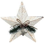 Stern Dost, weiß, MDF/Plastik, 24x8,5x24 cm