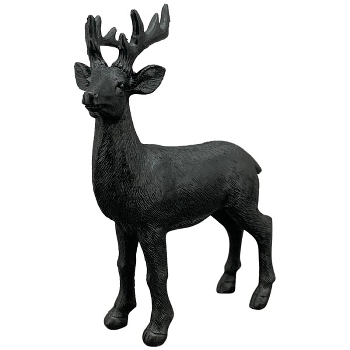Rentier Sobre, schwarz, Polyresin, 16x11x22 cm