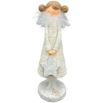 LED Engel Lilian, Polyresin, 10x10x29 cm