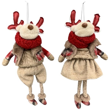 Rentier RUNT, Stoff, 18x10x43 cm
