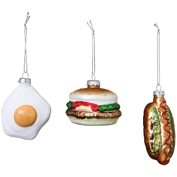 BaumSchmuckSet/3 GlossY, Glas, 24x9x14 cm