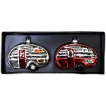 BaumSchmuckSet/2 GlossY, Glas, 10,8x7,7x4,7 cm