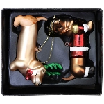 BaumSchmuckSet/2 GlossY, Glas, 14x6x12,3 cm