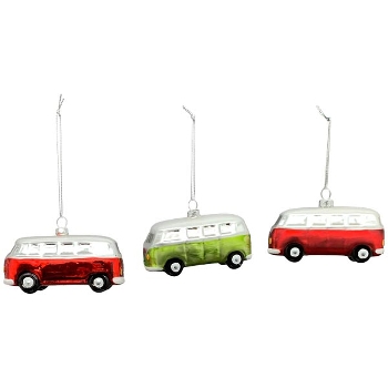 BaumSchmuckSet/3 GlossY, Glas, 9,6x5,4x3,9 cm