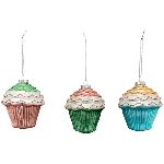 BaumSchmuckSet/3 GlossY, Glas, 8x10,5x10,5 cm