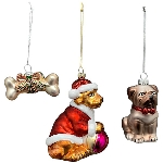 BaumSchmuckSet/3 GlossY, Glas, 6,5x3x10,5 cm