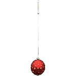 LED KugelHänger Lumière, rot, Glas, 15x15x14,5 cm