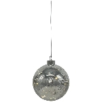 LED KugelHänger Lumière, silber, Glas, 12x12x11,5 cm