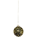 LED KugelHänger Lumière, schwarz, Glas, 12x12x11,5 cm