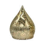 LED Licht Lumière, gold, Glas, 10x10x12 cm