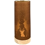 LED Licht Lumière, braun, Glas, 9x9x22 cm