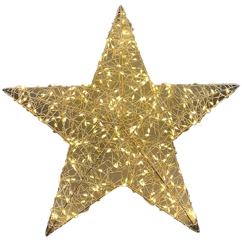 LED Stern Lumière, gold, Metall, 40x9x40 cm+300L