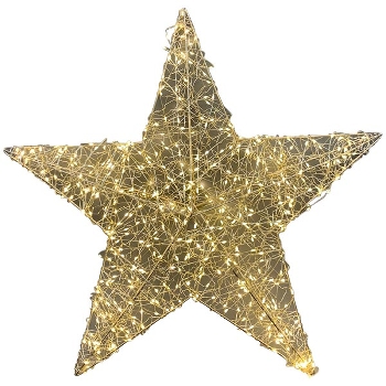 LED Stern Lumière, gold, Metall, 60x11x60 cm+480L