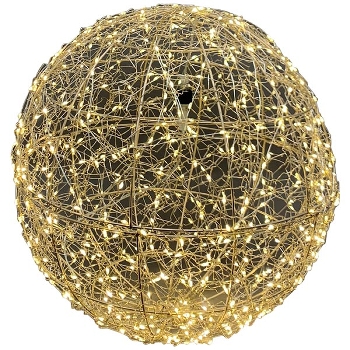 LED Kugel Lumière, gold, Metall, 40x40x40 cm+600L