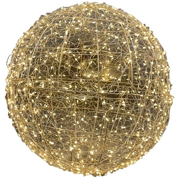 LED Kugel Lumière, gold, Metall, 50x50x50 cm+720L