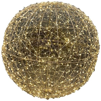 LED Kugel Lumière, gold, Metall, 60x60x60 cm+960L