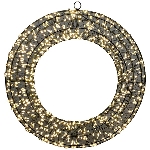 LED KranzHänger Lumière, schwarz, Metall, 38x7x38 cm+960L