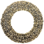 LED KranzHänger Lumière, gold, Metall, 50x11x50 cm+500L