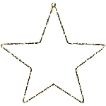 LED SternHänger Lumière, schwarz, Metall, 35x35 cm