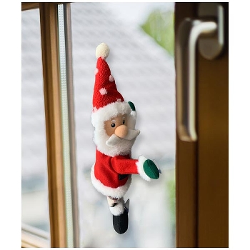 Singender & tanzender Weihnachtsmann Fily, Polyester/Plastik