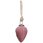 Ornament Vitreous, burgunder, Glas, 8x6x6 cm
