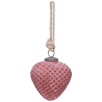 Ornament Vitreous, burgunder, Glas, 9x3x8 cm