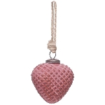 Ornament Vitreous, burgunder, Glas, 9x3x8 cm