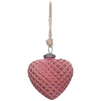 Ornament Vitreous, burgunder, Glas, 10x4x10 cm