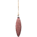 Ornament Vitreous, burgunder, Glas, 24x7x7 cm