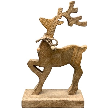 Rentier Dost, Holz, 17x6x26 cm