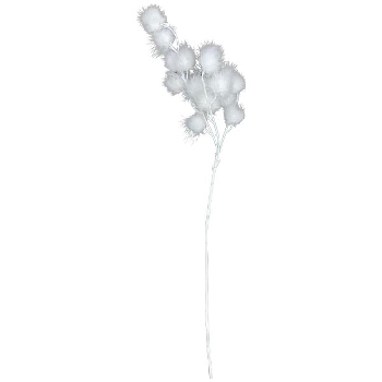 Fluffy ArtificialNature, weiß, Plastik, 18x10x81 cm