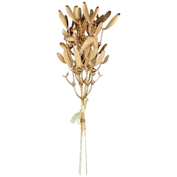 Mistel ArtificialNature, gold, Plastik, 13x8x37 cm