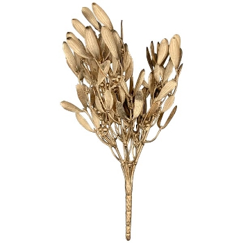 Mistel ArtificialNature, gold, Plastik, 10x5x38 cm
