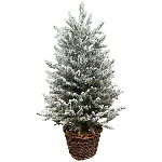 TannenBaum im Korb ArtificialNature, PE, 45x45x82 cm