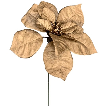 WeihnachtsStern ArtificialNature, gold, Kunststoff, 22x23 cm