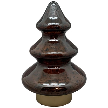 LED Baum PENO, orange, Glas, 13,7x13,7x21,5 cm