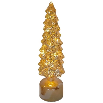 LED Baum PENO, apricot, Glas, 10x36,5 cm
