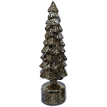 LED Baum PENO, gold, Glas, 10x36,5 cm