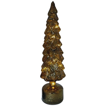 LED Baum PENO, gold, Glas, 10xx41 cm