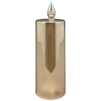 LED Kerzen PENO, Glas, 9x9x27 cm