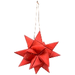 SternHänger Willow, rot, Holz, 21x12x21 cm